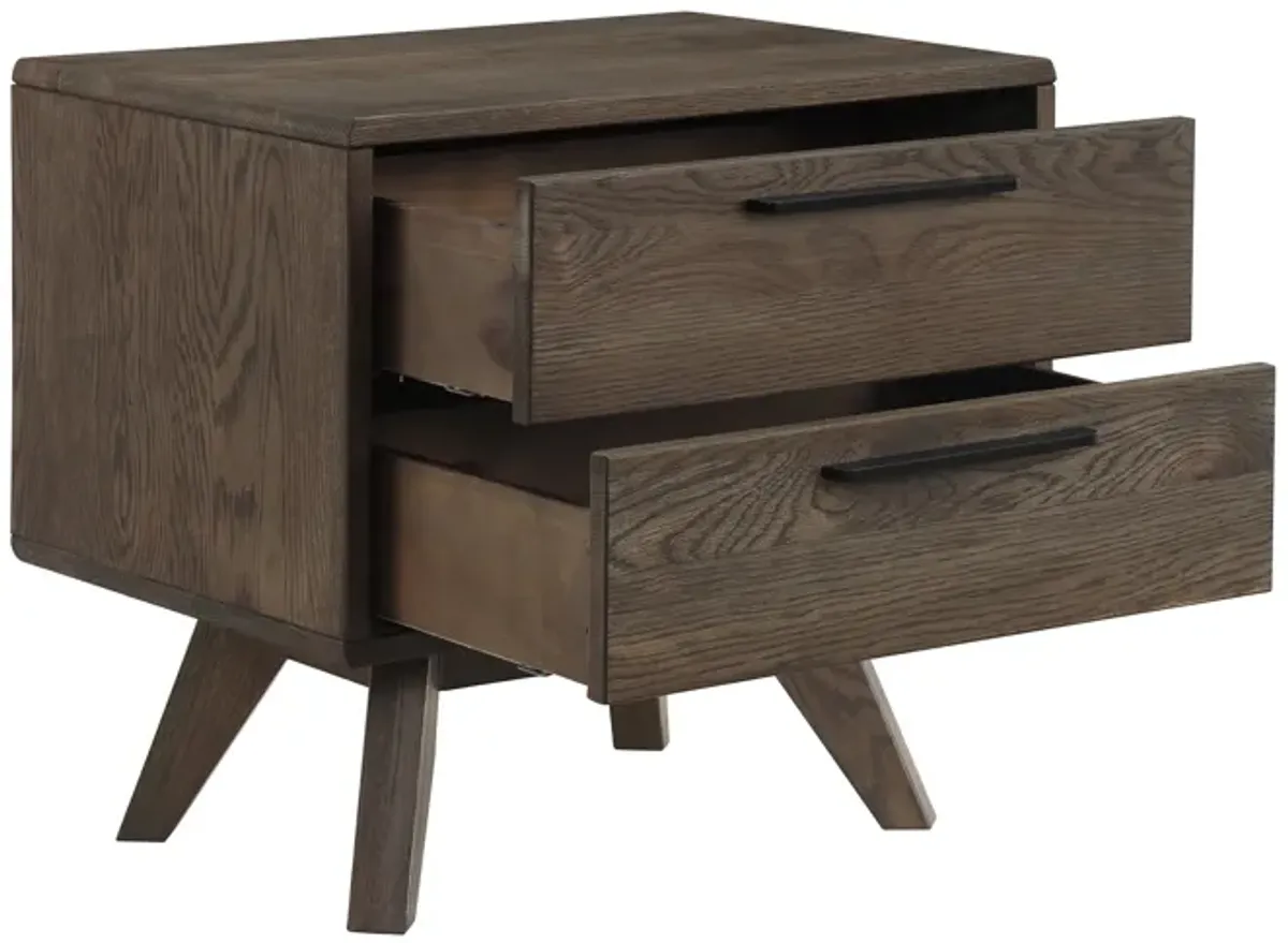 Astoria Oak 2-Drawer Nightstand