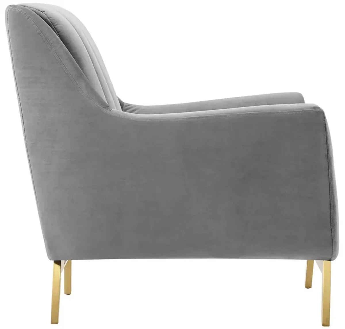 Winsome Channel Tufted Performance Velvet Armchair