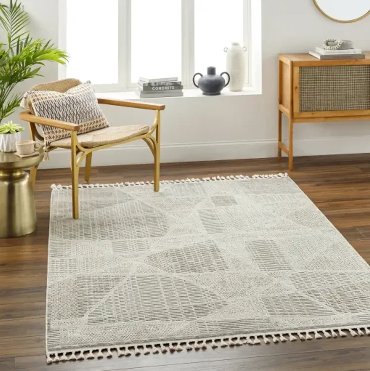 Finland FND-2302 2'7" x 7'3" Machine Woven Rug