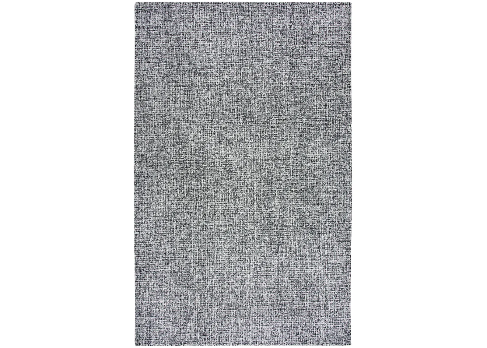 Brindleton Black/White Tweed Wool 6'6" x 9'6" Rectangle Rug