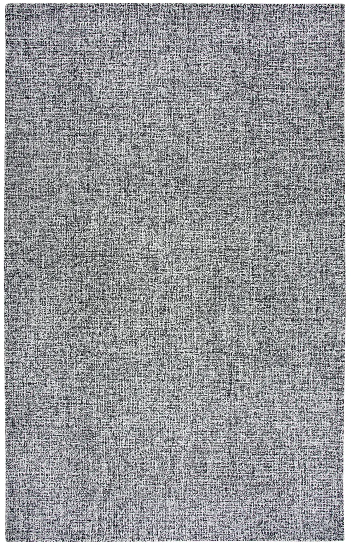 Brindleton Black/White Tweed Wool 6'6" x 9'6" Rectangle Rug