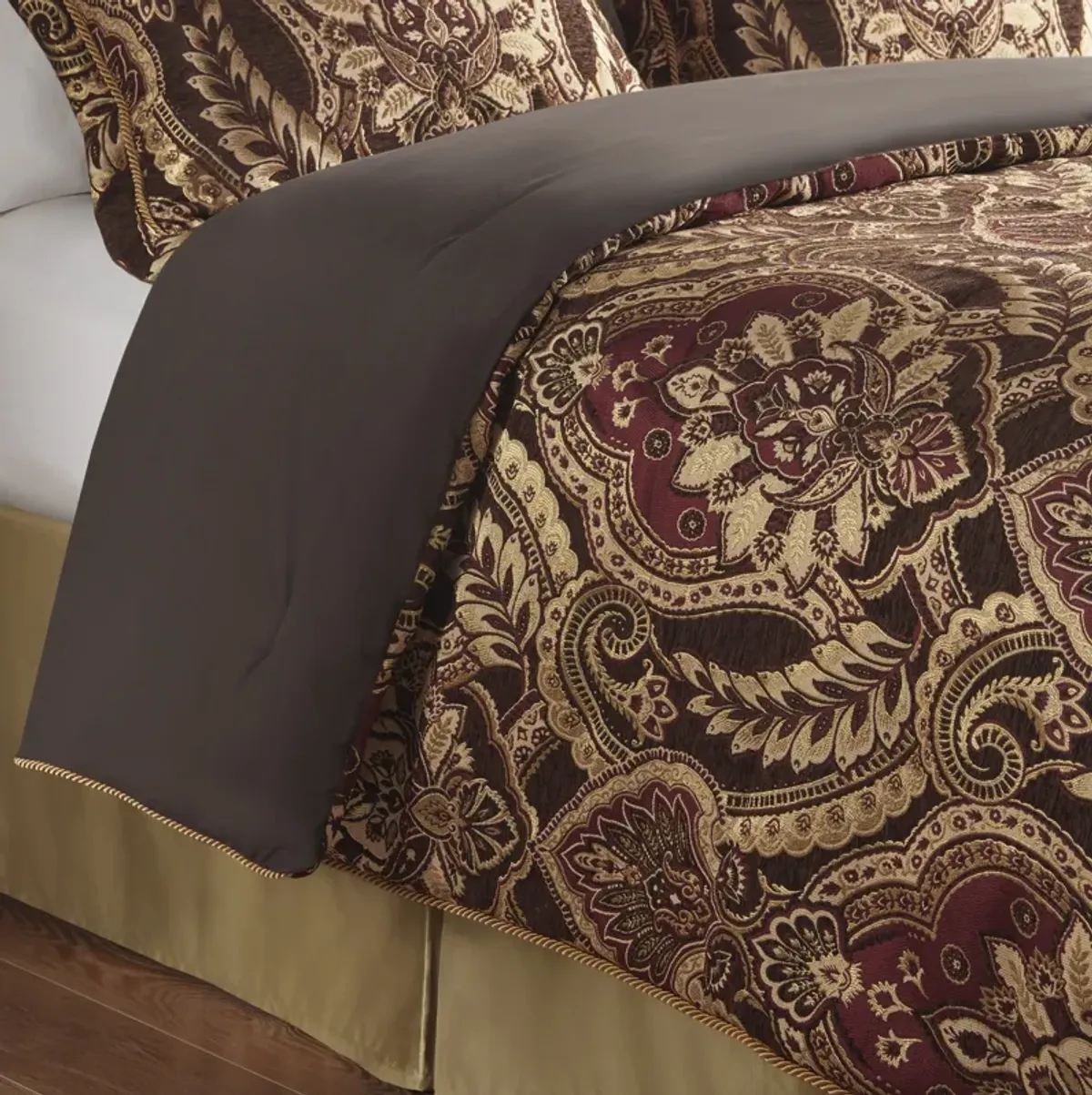 Croscill Classics Julius Burgundy 4 Piece Comforter Set