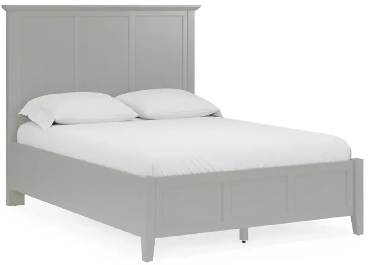 Grace Queen-size Three Panel Bed in Elephant Grey