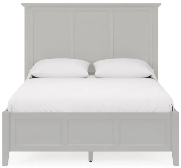 Grace Queen-Size Three Panel Bed In Elephant Grey