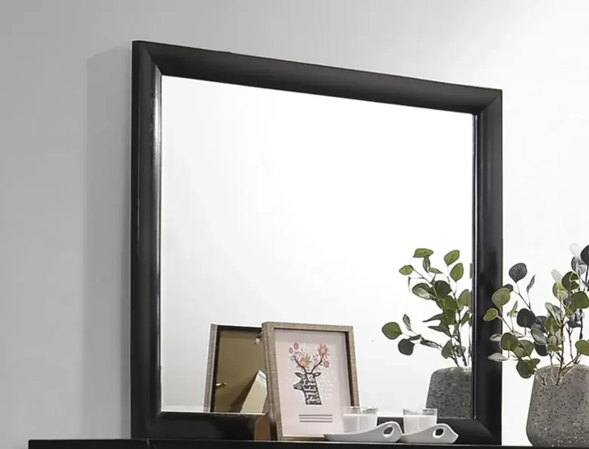 Briana Rectangle Dresser Mirror Black