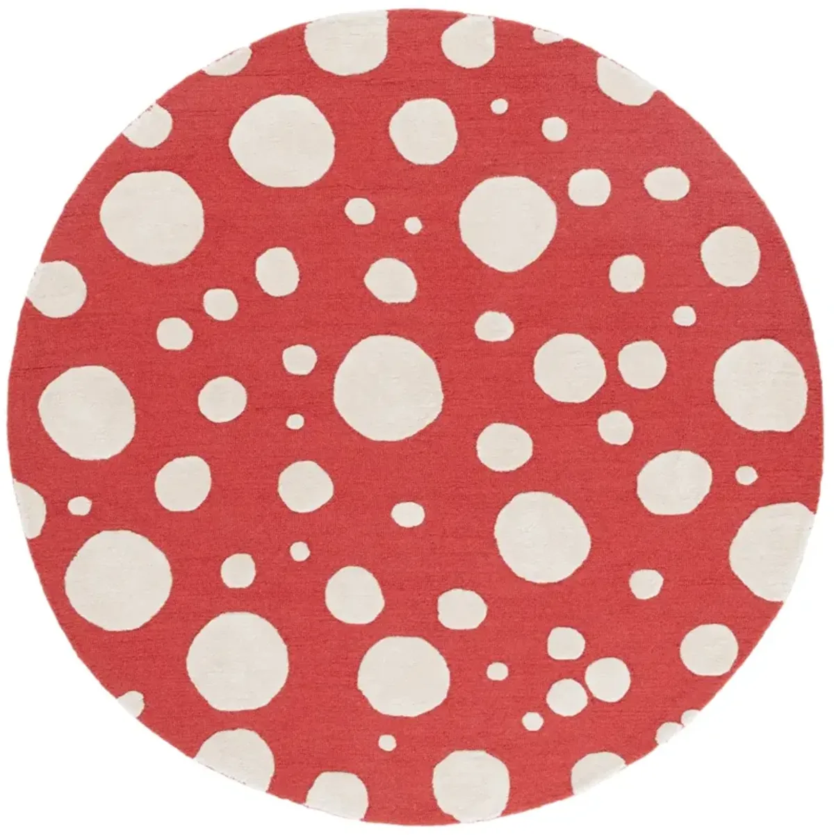 CAMBRIDGE 147 RED  6' x 6' Round Round Rug