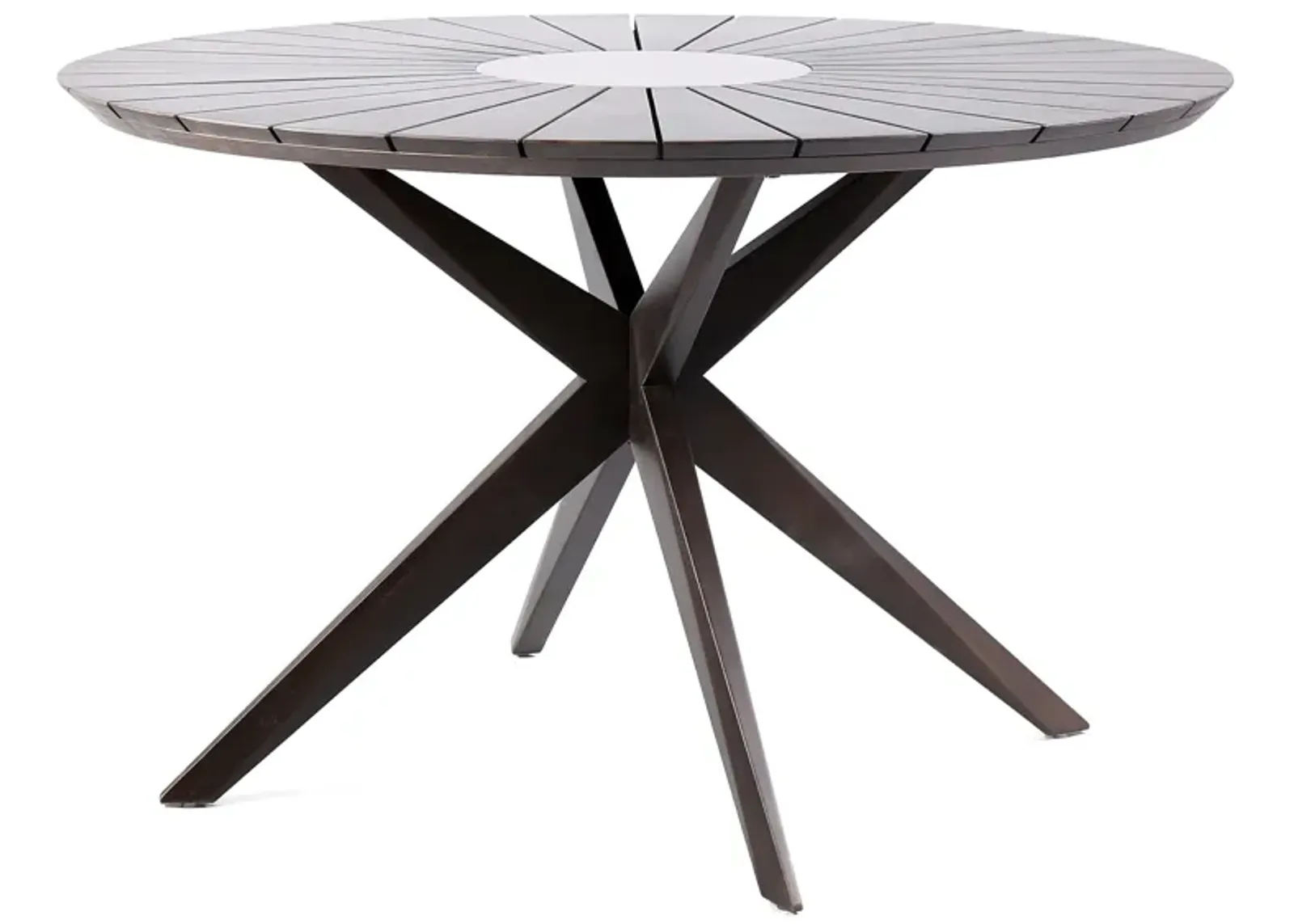 Oasis Outdoor Wood and Concrete Table