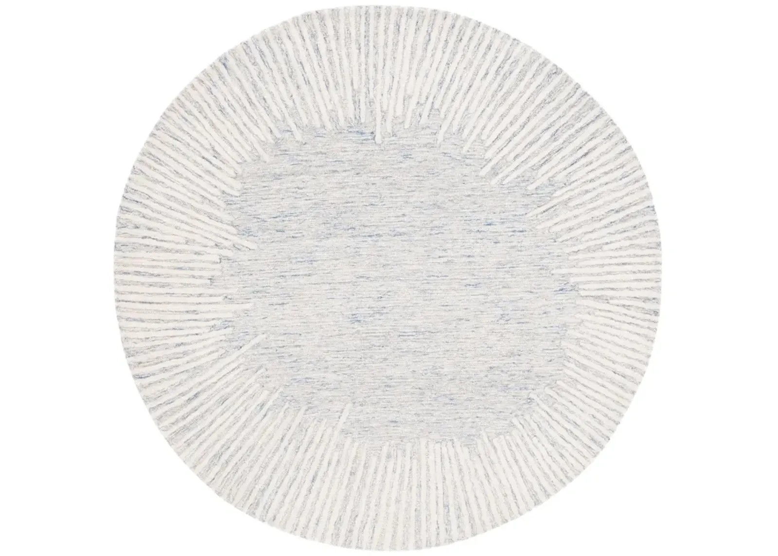 ABSTRACT 478 BLUE  4' x 4' Round Round Rug