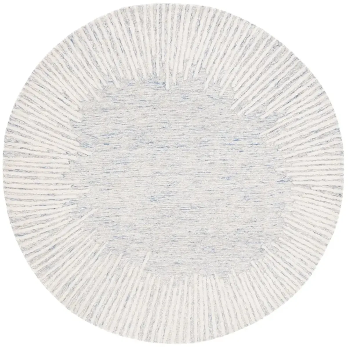 ABSTRACT 478 BLUE  4' x 4' Round Round Rug