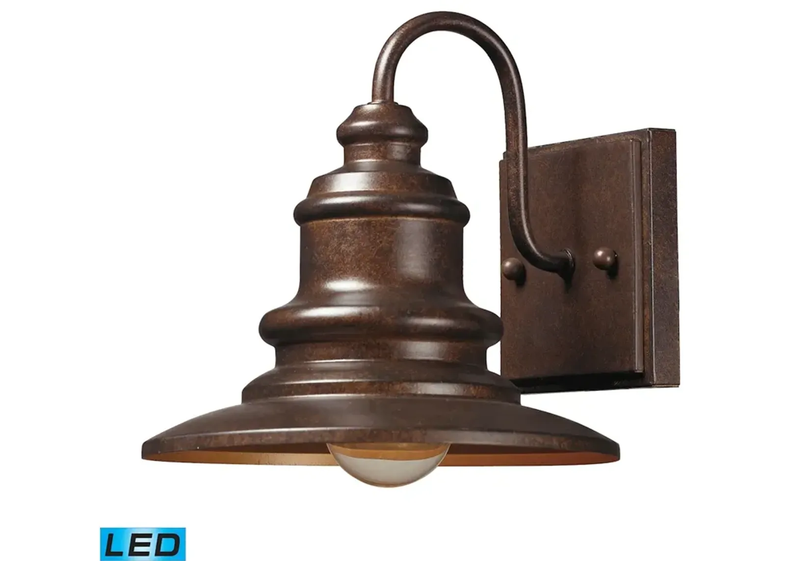 Marina 8" High 1-Light Outdoor Sconce - Hazelnut Bronze