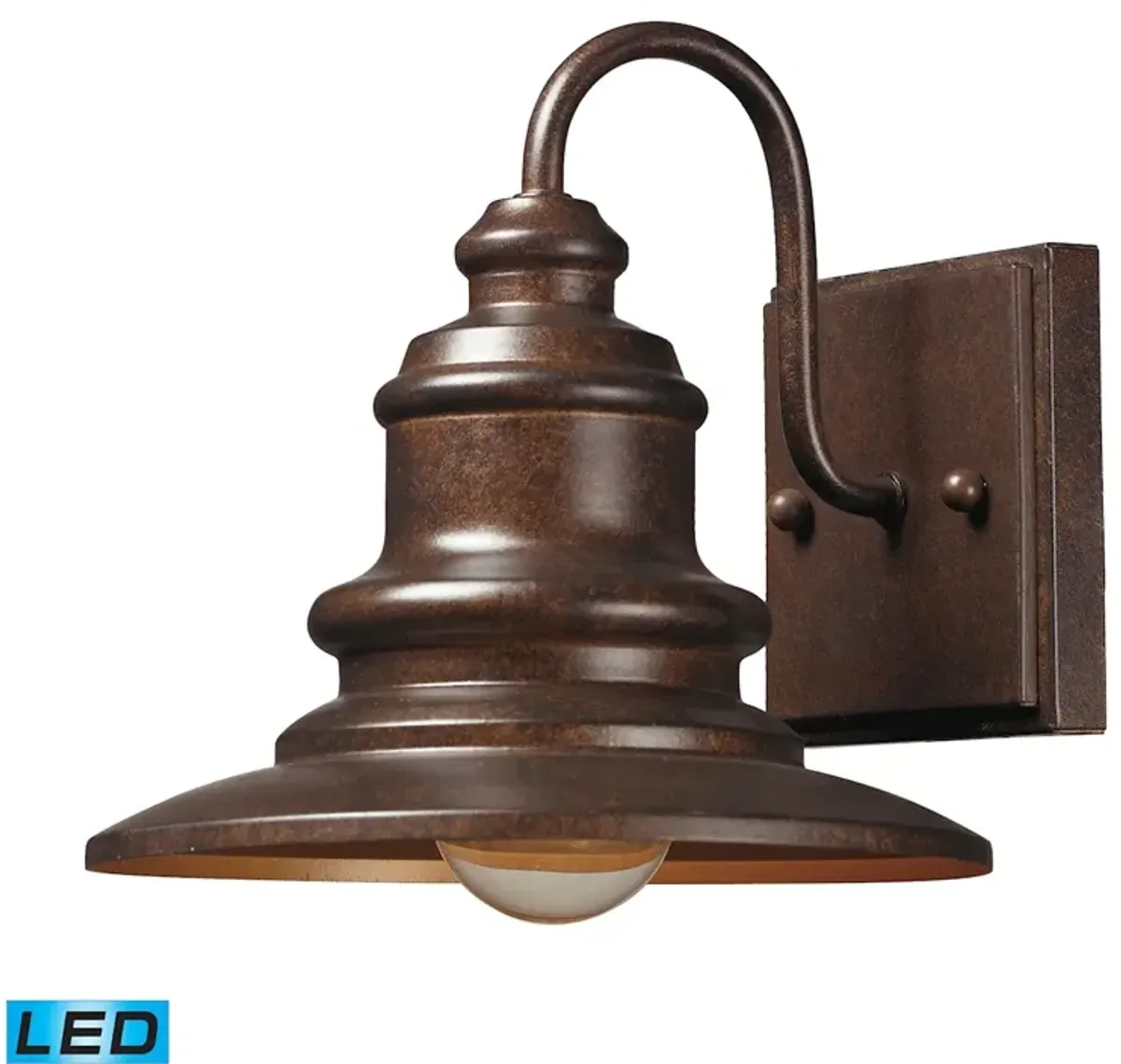 Marina 8" High 1-Light Outdoor Sconce - Hazelnut Bronze