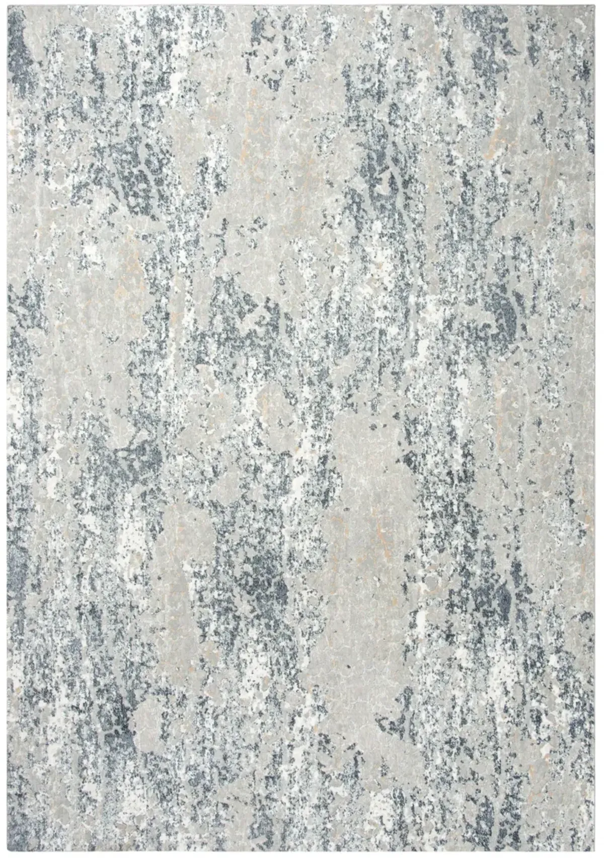 Chelsea Cream/Gray Abstract Polyester 8'6" x 11'10" Rectangle Rug