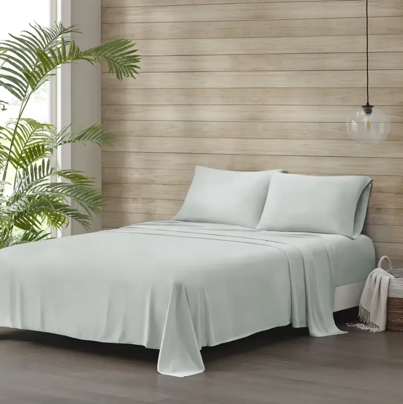 Beautyrest Tencel Polyester Blend Sage Sheet Set