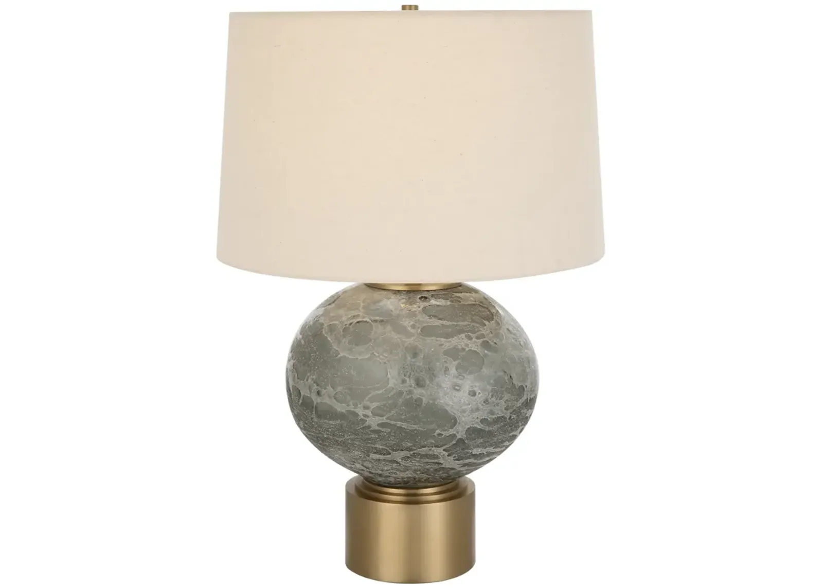 Lunia Gray Glass Table Lamp