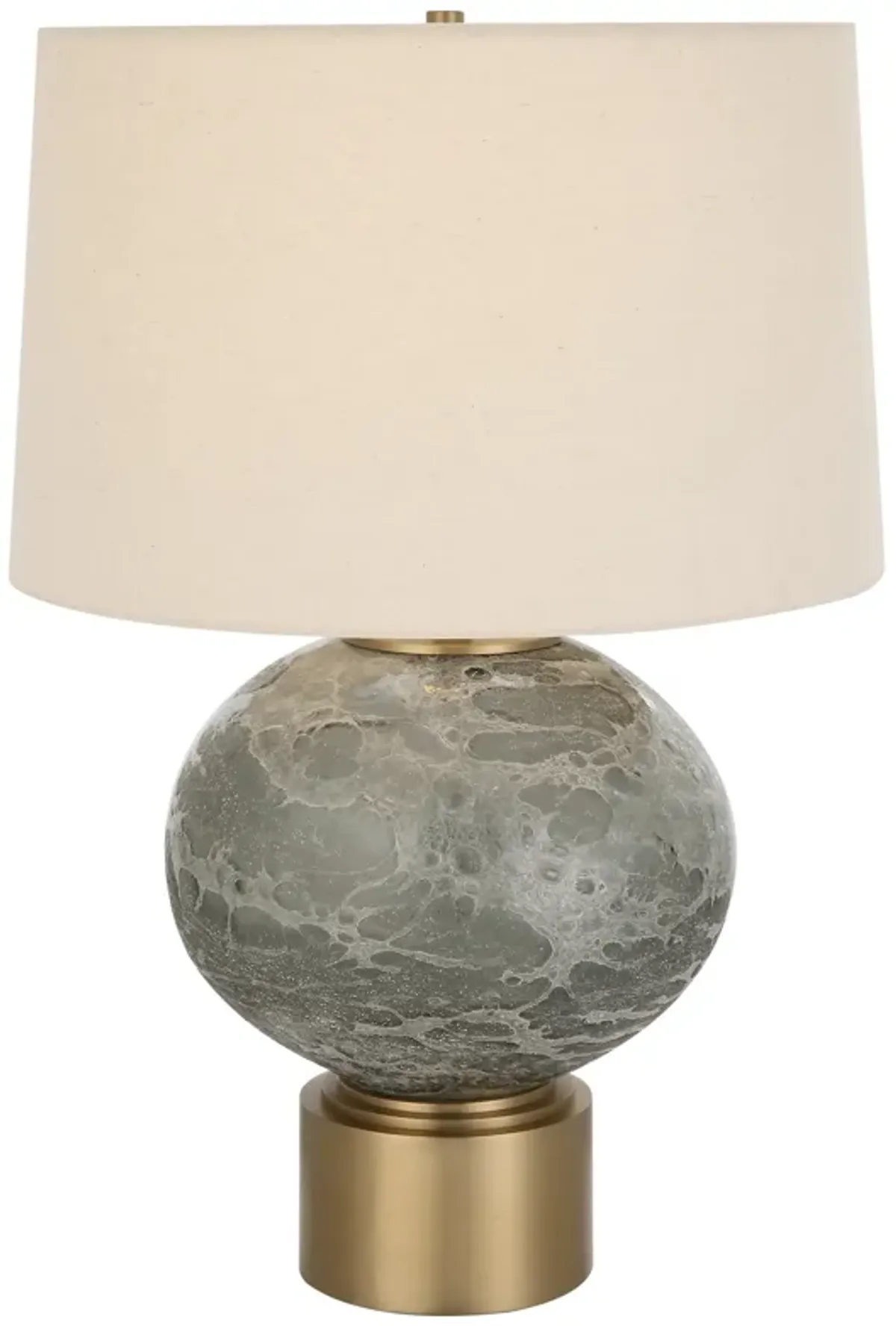 Lunia Gray Glass Table Lamp