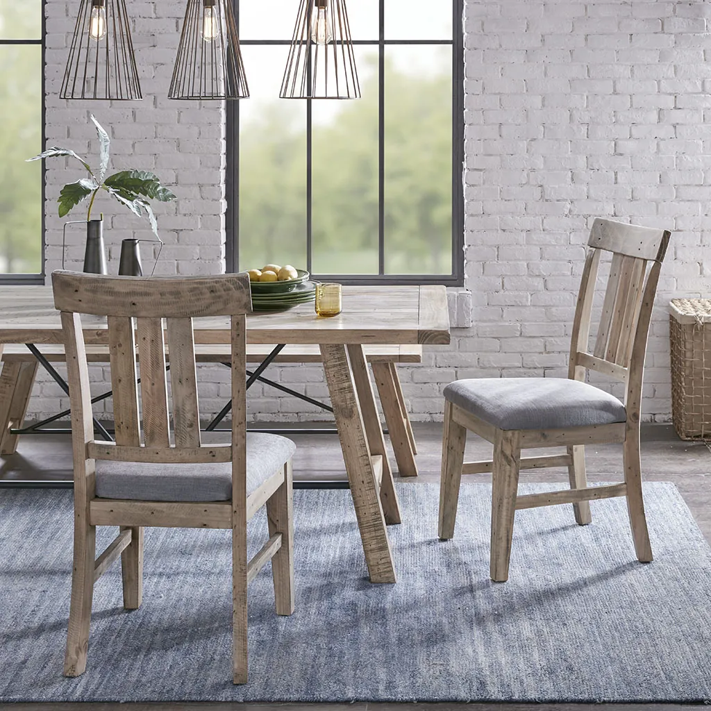 INK+IVY Sonoma Natural/Grey Dining  Side Chair(Set of 2pcs)