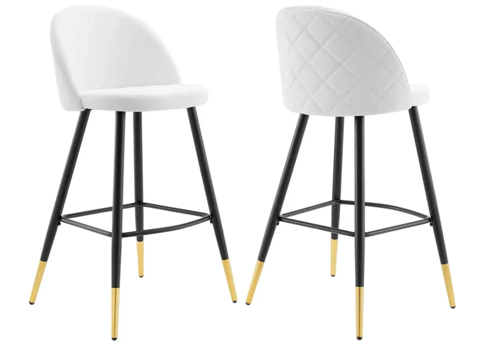 Cordial Fabric Bar Stools - Set of 2