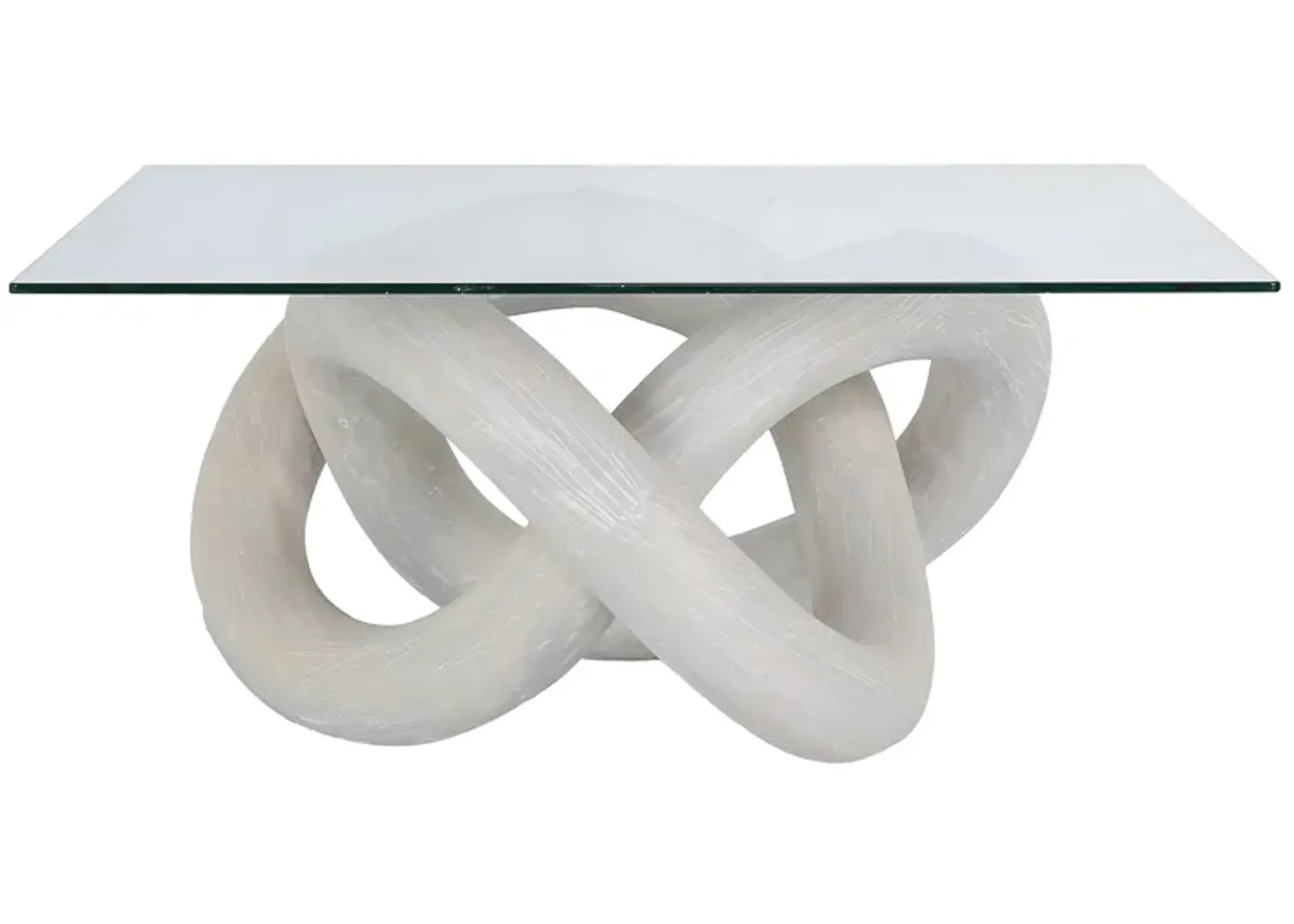 Knotty Coffee Table - White