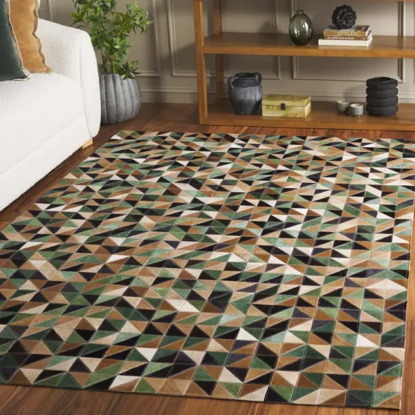 STUDIO LEATHER Hand Woven 8' x 10' area rug
