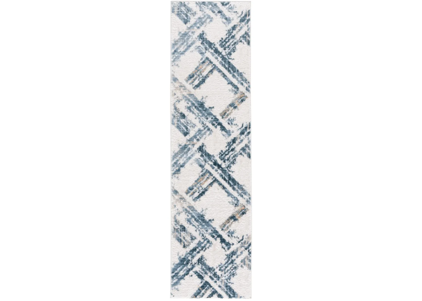 KINGSTON 108 BLUE  2'-2' x 8' Runner Rug