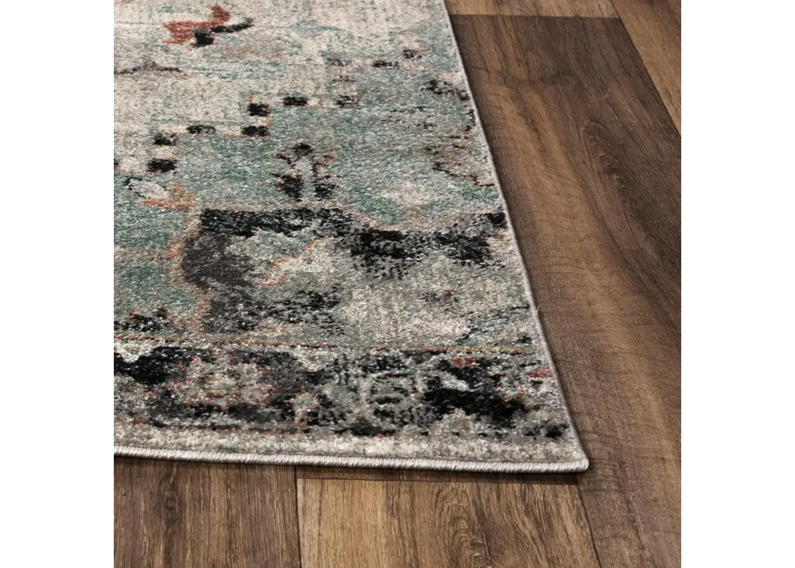 Odyssey Multi  Polypropylene 2'6"x7'6" Runner Rug