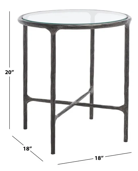 JESSA METAL ROUND END TABLE