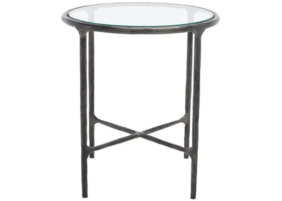 JESSA METAL ROUND END TABLE