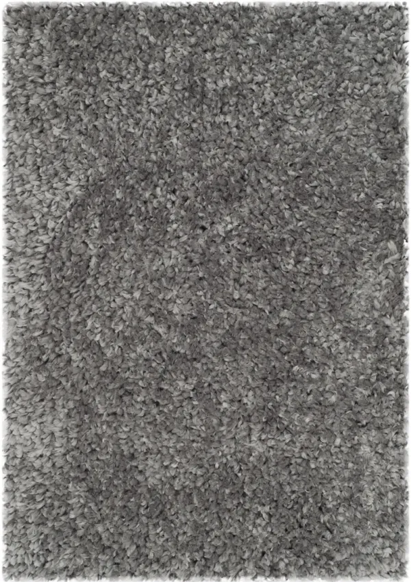 POPCORN SHAG Silver 3' X 5' Small Rectangle Rug