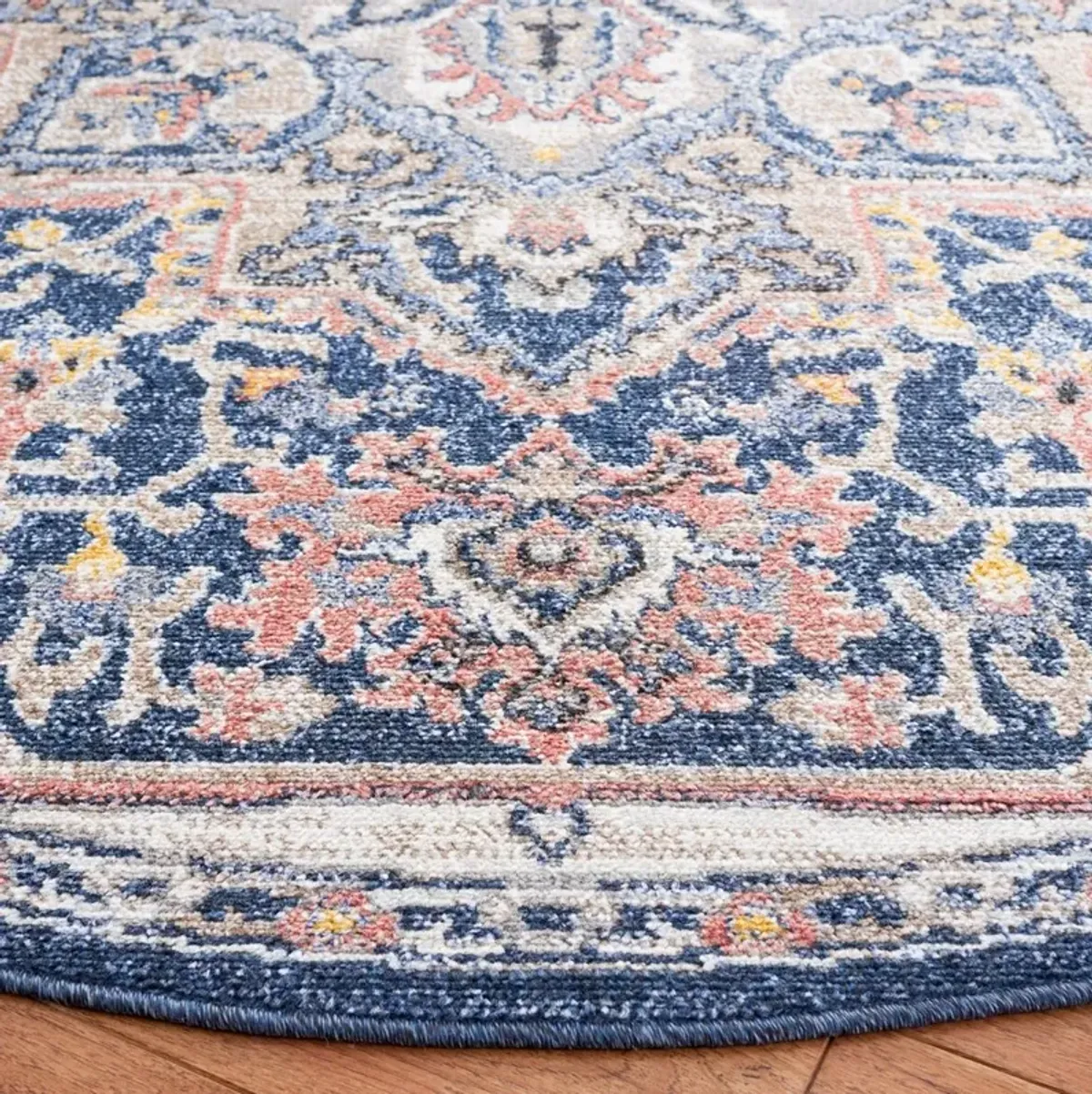 ASTORIA 400 Blue 6'-7' X 6'-7' Round Round Rug