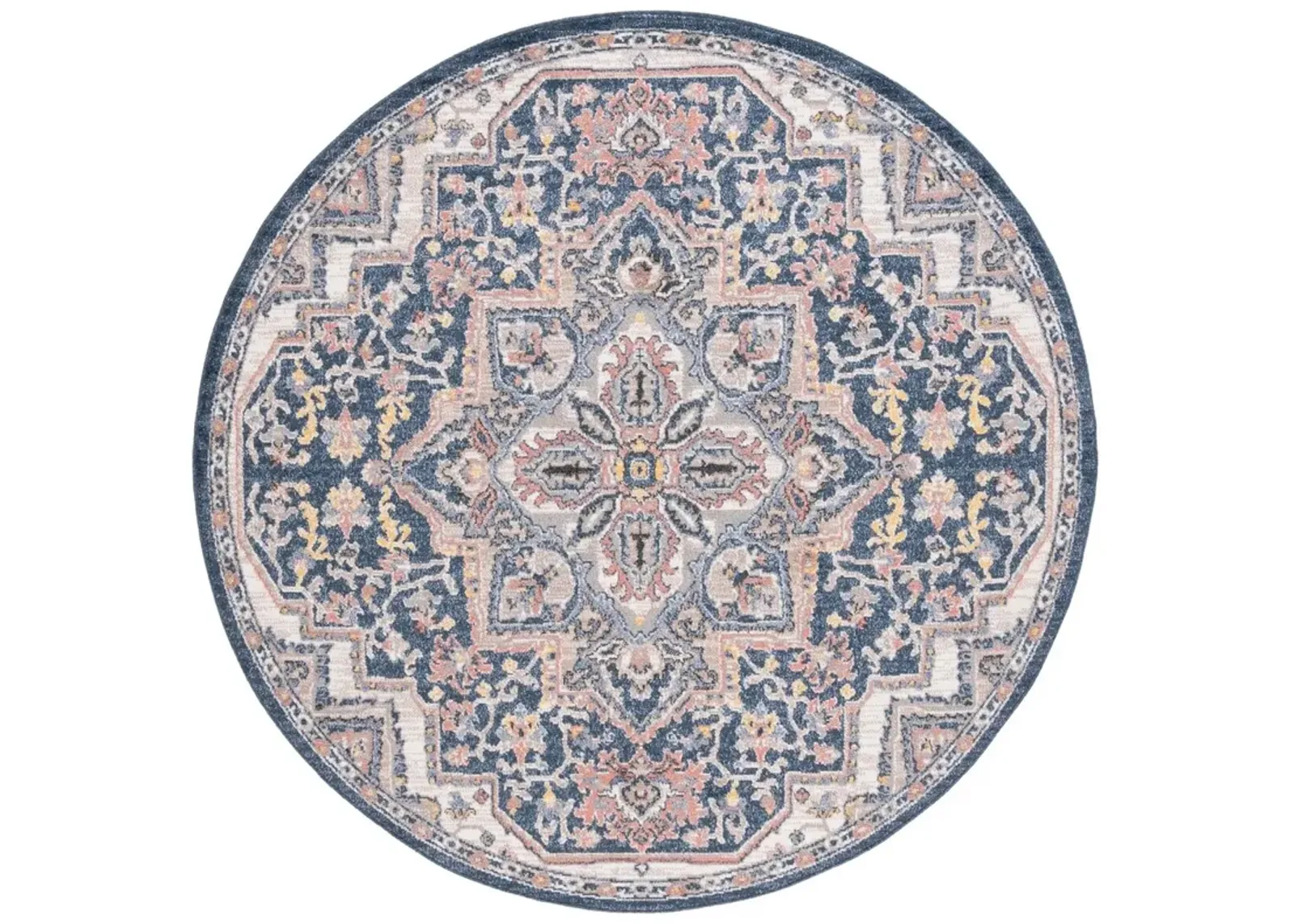 ASTORIA 400 Blue 6'-7' X 6'-7' Round Round Rug