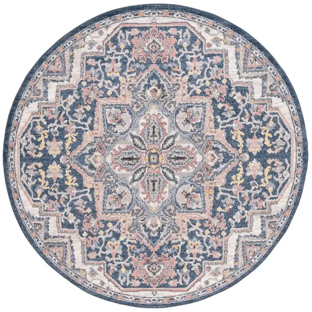 ASTORIA 400 Blue 6'-7' X 6'-7' Round Round Rug