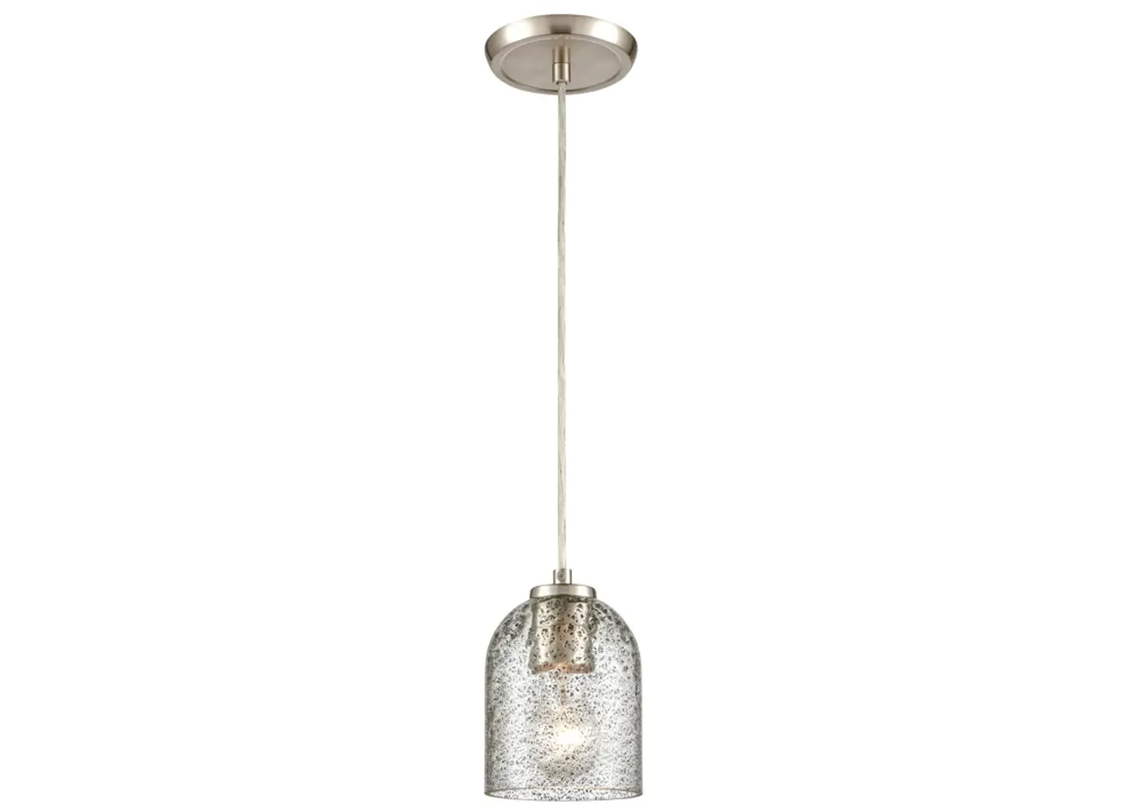 Sprinkle 5" Wide 1-Light Mini Pendant - Satin Nickel