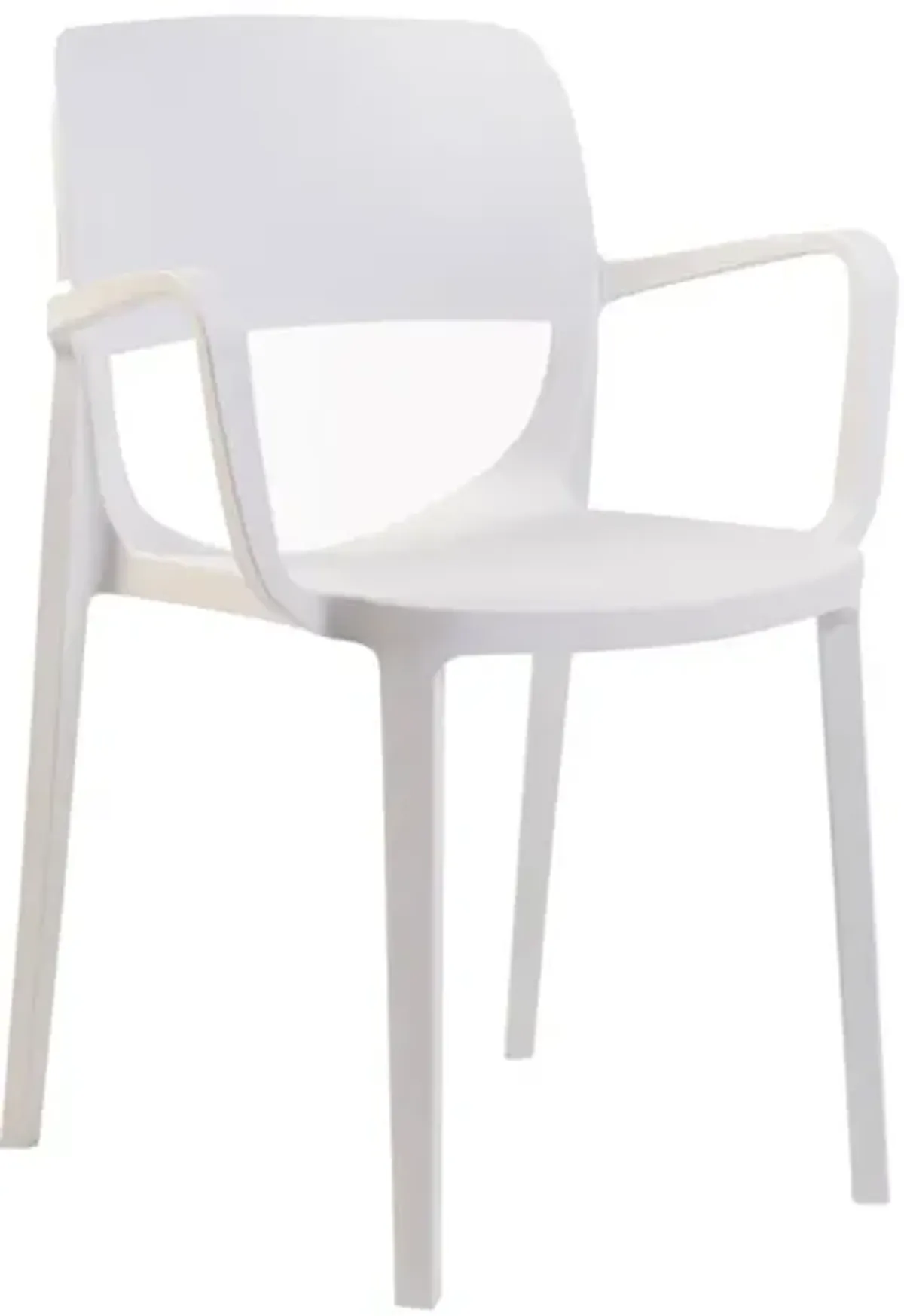 Bella Set of 4 Stackable Armchair-White