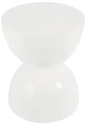 totem stool, white gel coat, lg