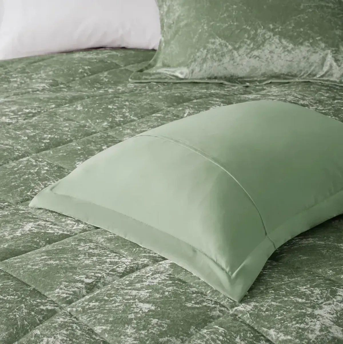 Velvet Duvet Cover Set with Throw Pillow