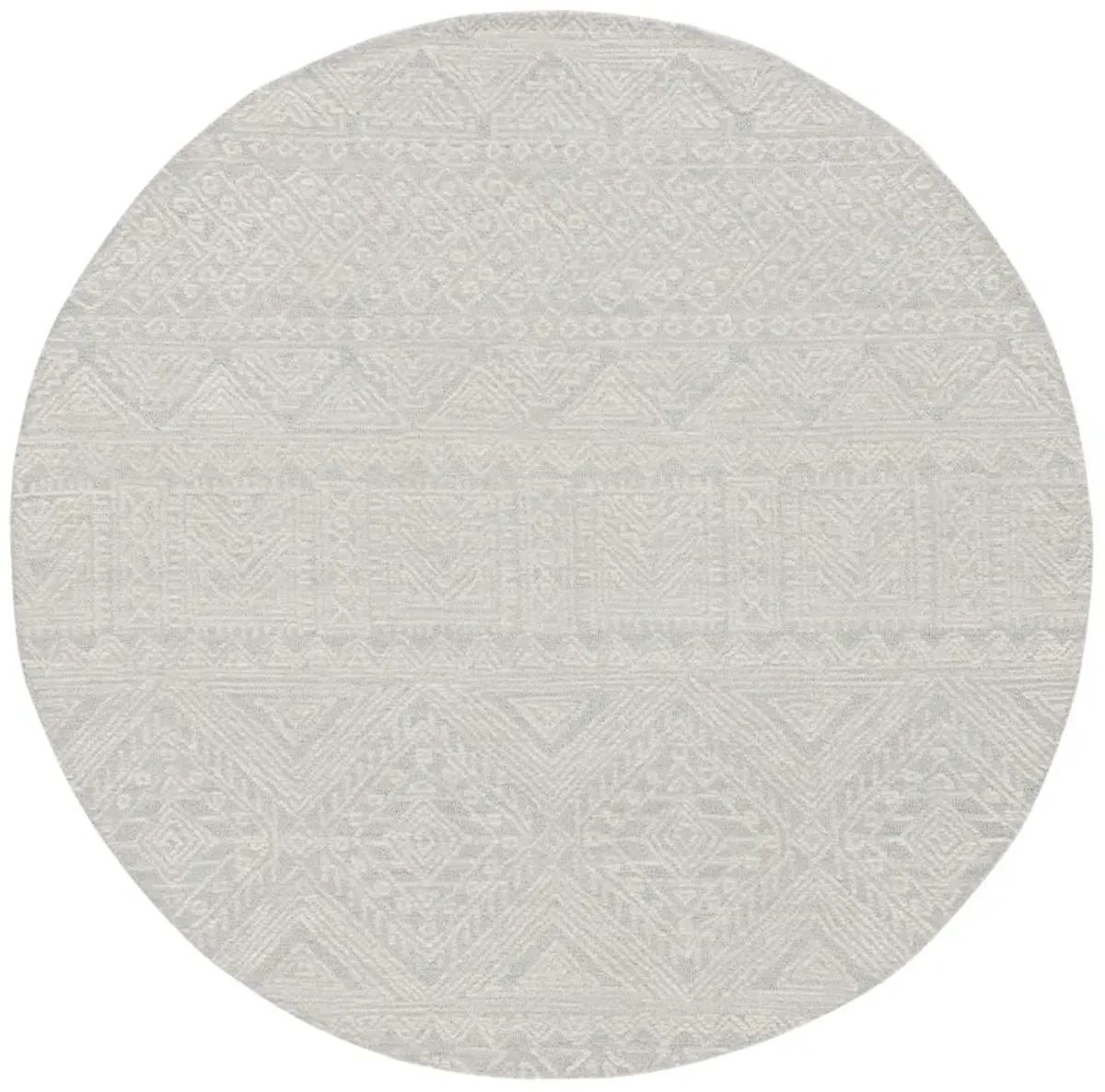 MICRO-LOOP Hand Tufted 6' x 6' Round area rug
