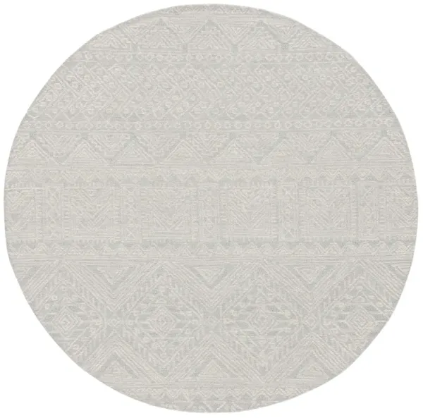 MICRO-LOOP Hand Tufted 6' x 6' Round area rug