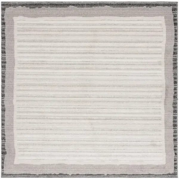 JADE 104 Black 6'-7' X 6'-7' Square Square Rug