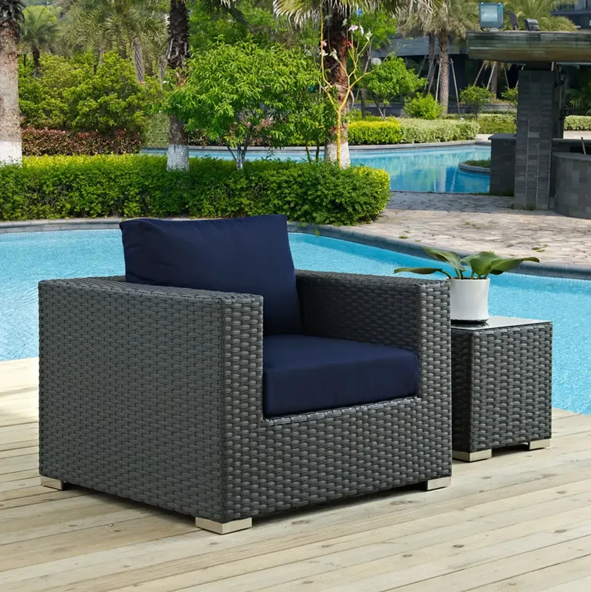 Sojourn Outdoor Patio Sunbrella® Armchair