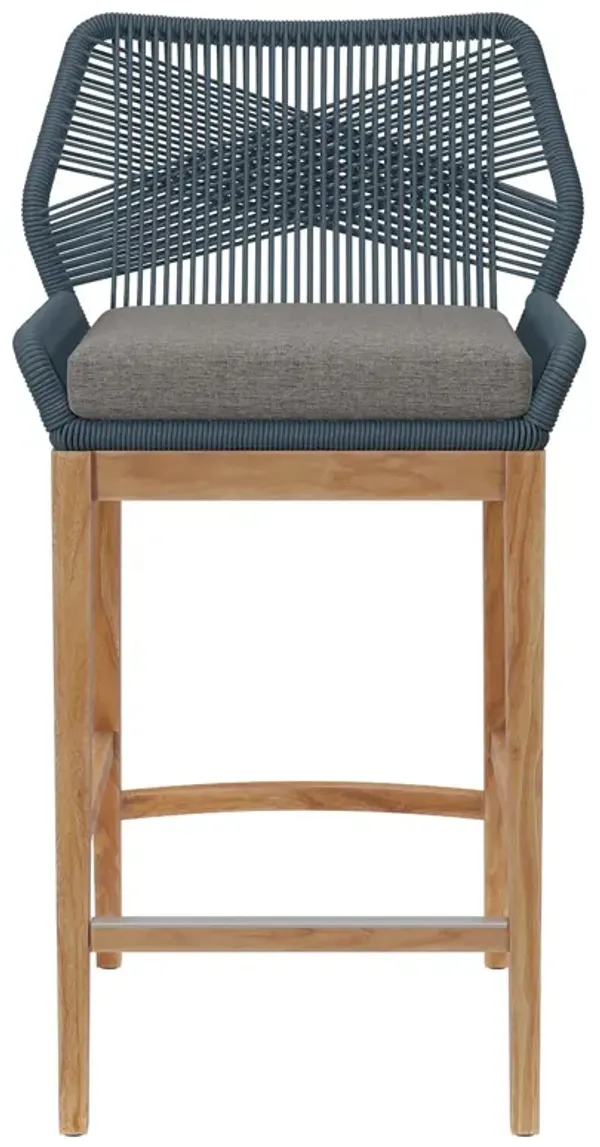 Wellspring Outdoor Teak Barstool