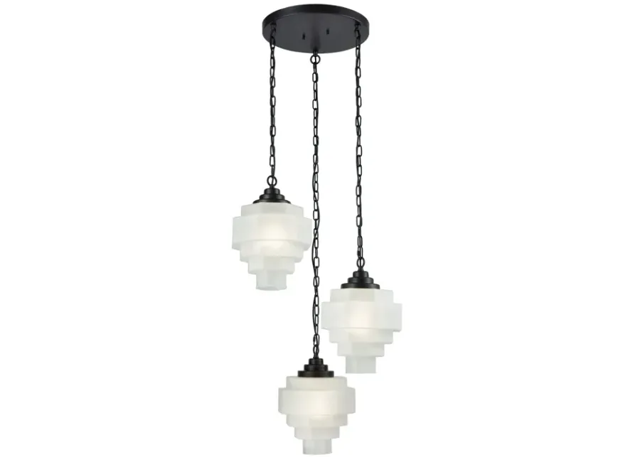 Duke 23" Wide 3-Light Mini Pendant - Oil Rubbed Bronze