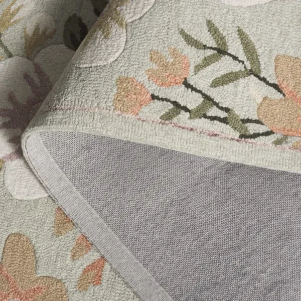 BLOSSOM 571 SAGE  6' x 6' Square Square Rug