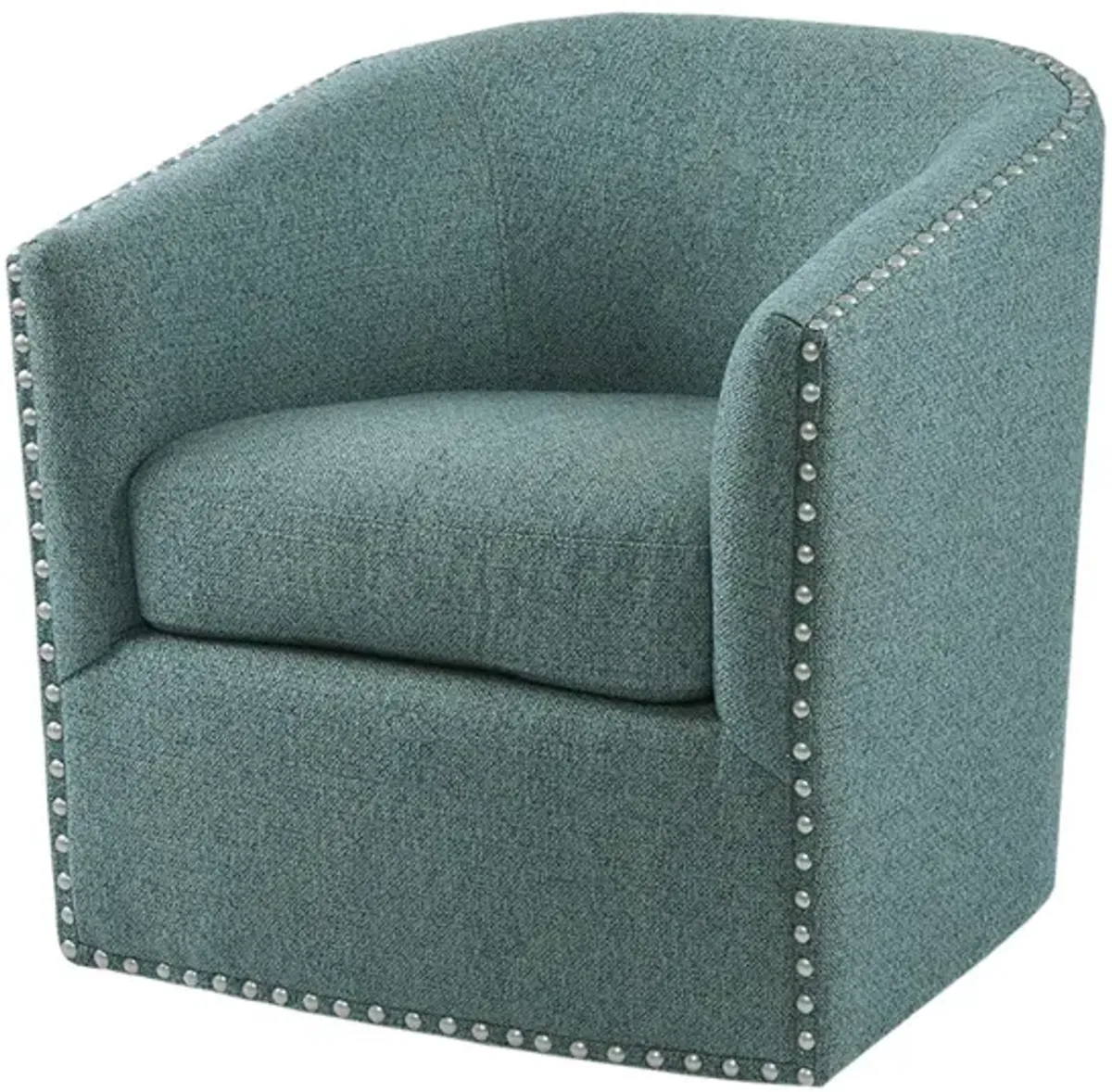 Madison Park Tyler Teal Multi Swivel Chair