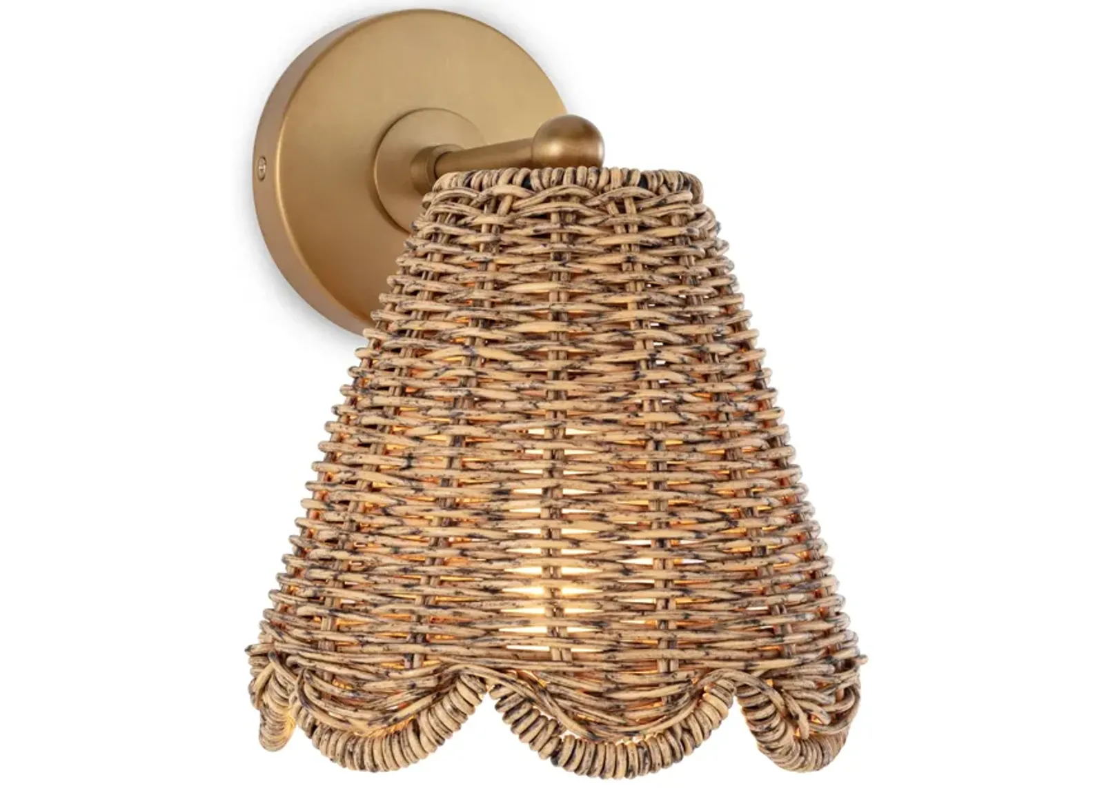 Kismet Hanging Sconce (Natural Brass)