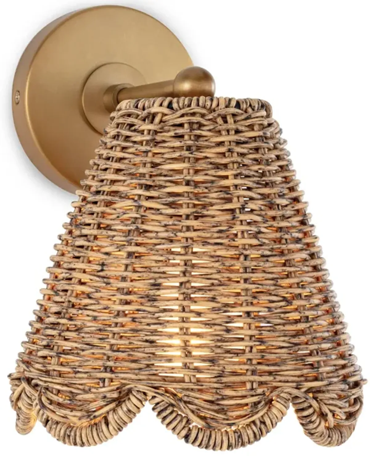 Kismet Hanging Sconce (Natural Brass)