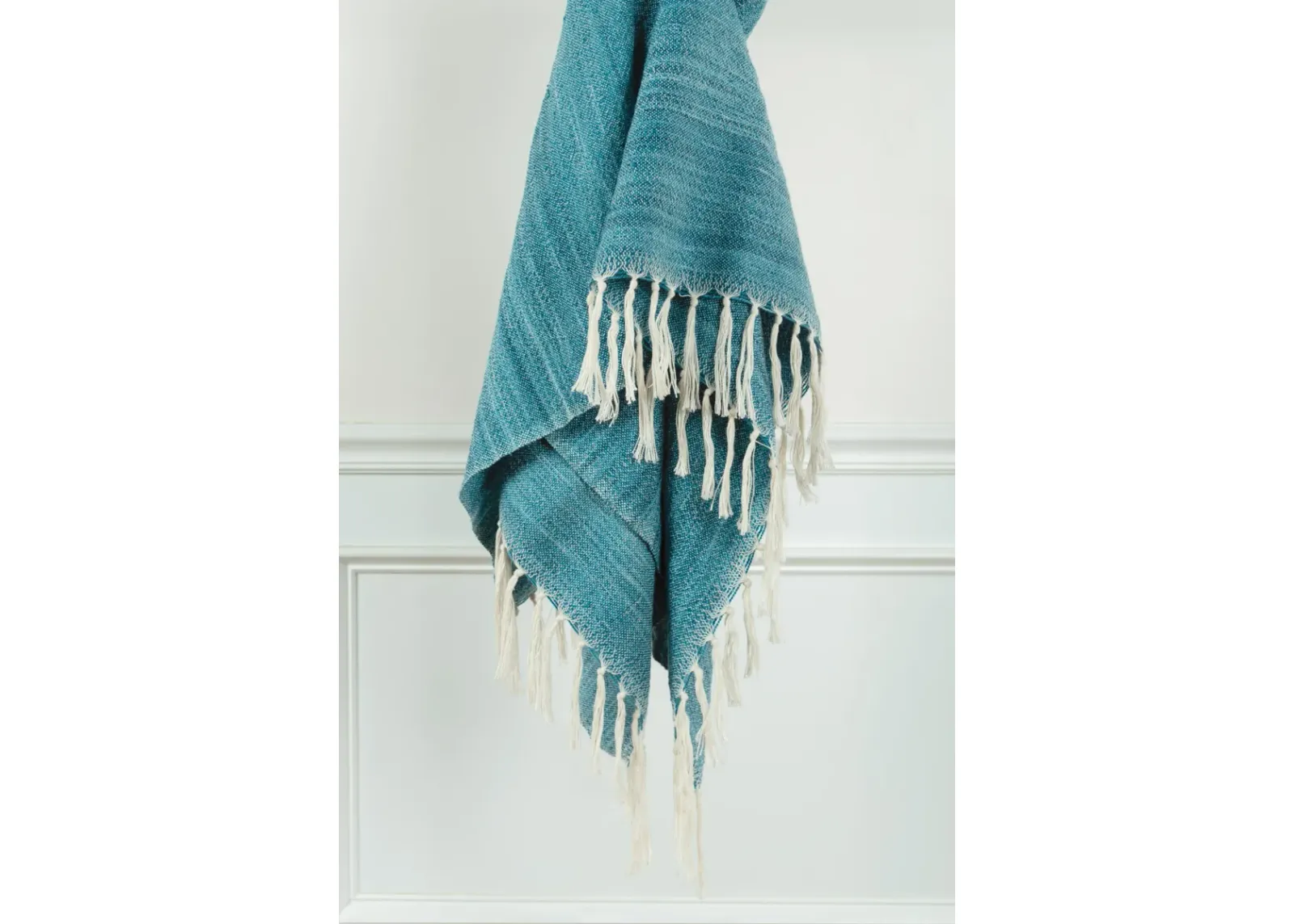 Abstract Light Teal Throw