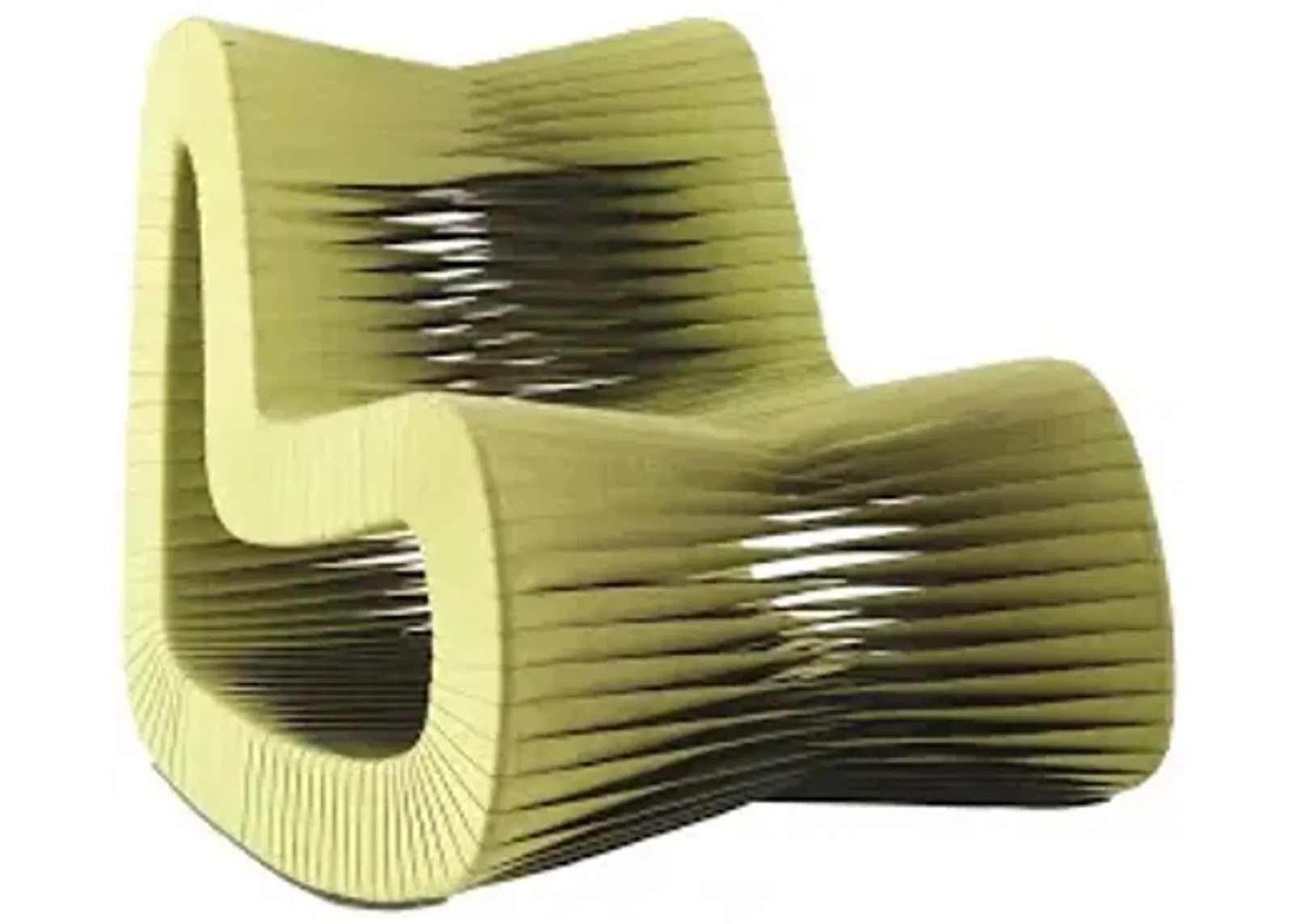 seat belt rocking chair, green