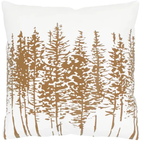 Trees Brown Pillow