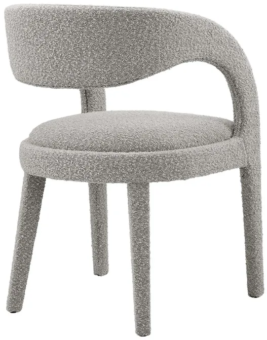 Pinnacle Boucle Upholstered Dining Chair Set of Two