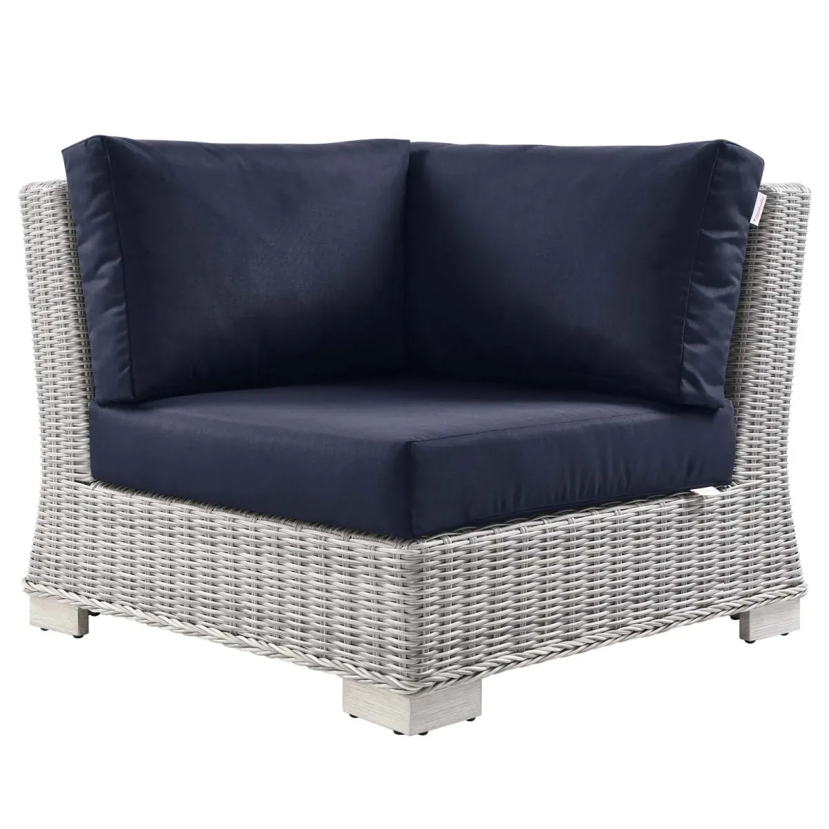 Conway Outdoor Patio Wicker Rattan Corner Chair